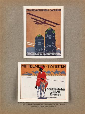 VARIOUS ARTISTS. DAS PLAKAT. Group of approximately 10 magazines. 1913-1925. 11x9 inches, 28x23 cm.